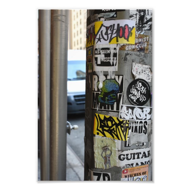 New York City Urban Graffiti Street Art Photograph (Front)