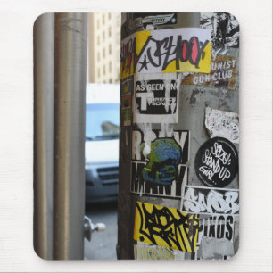 New York City Urban Graffiti Street Art Photograph Mouse Pad