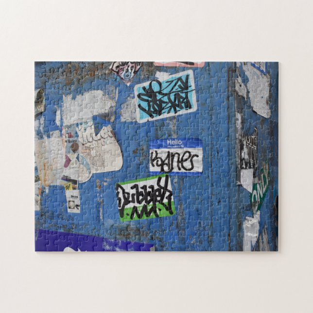 New York City Urban Graffiti Street Photography Jigsaw Puzzle (Horizontal)