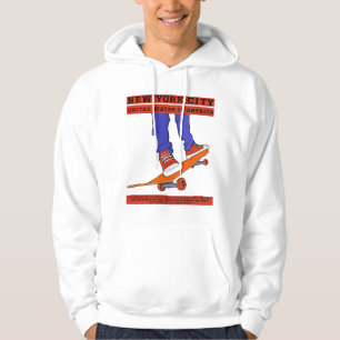 New York City, USA Cool Skateboard Hoodie