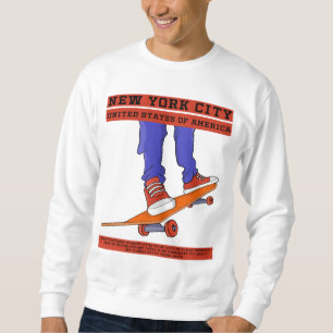 New York City, USA Cool Skateboard Sweatshirt