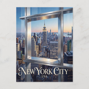 New York City USA Manhattan Skyline Urban Scene Postcard