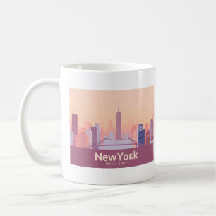 New York City USA Pastel Travel Coffee Mug