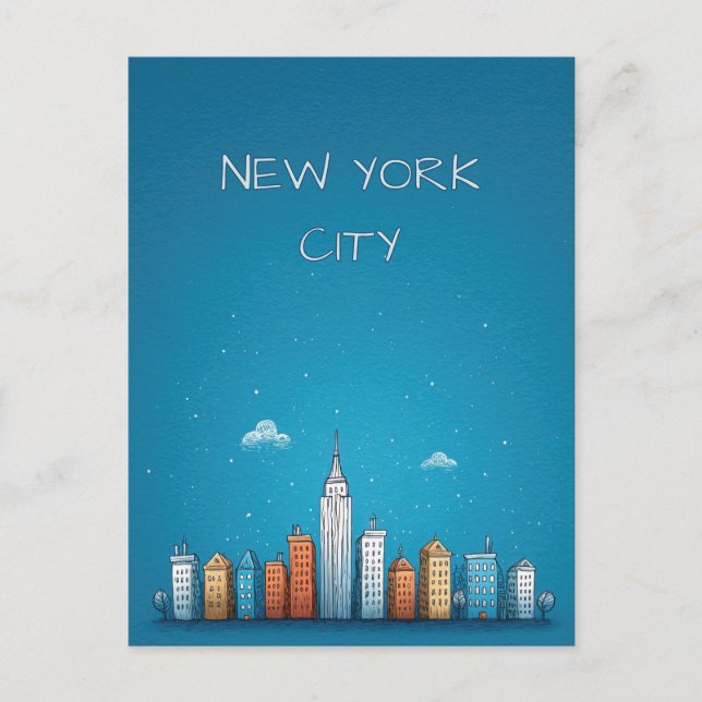 New York City USA Postcard (Front)