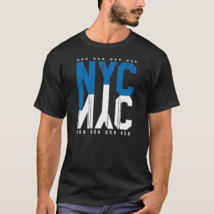 New York City USA Text T-Shirt