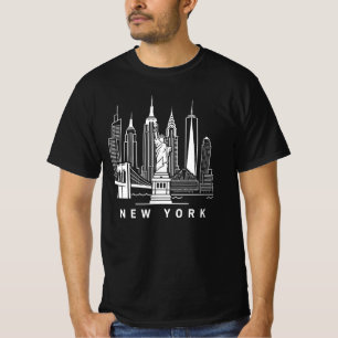 New York City Vantage NYC Skyline T-Shirt