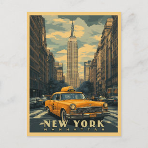 New York City Vintage Travel Postcard