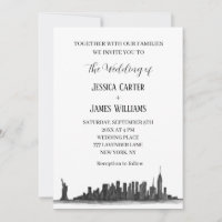 New York City Watercolor Destination Chic Wedding