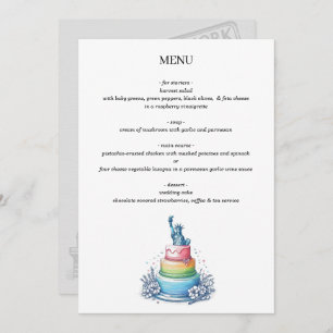 New York City Wedding Cake Menu