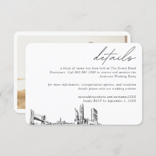 New York City Wedding Hotel Room Block Details Enclosure Card