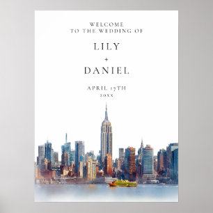 New York City Wedding Welcome Sign