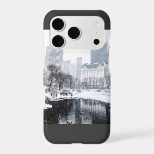 New York City Winter in Central Park Skyline Art