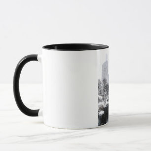 New York City Winter in Central Park Skyline Art Mug