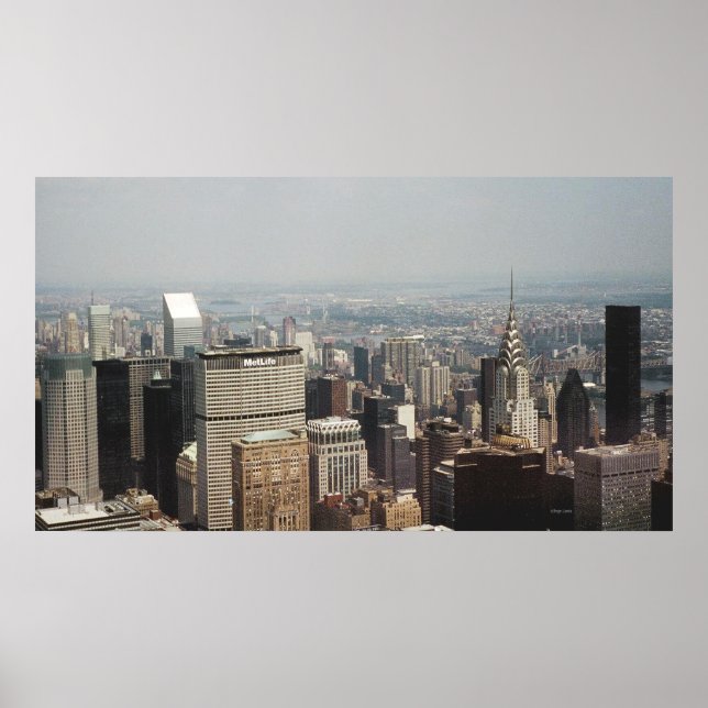 New York City with Chrysler Building Poster (Front)