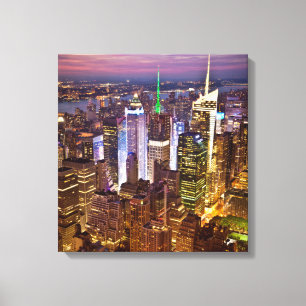 New York City Wrapped Canvas Art 16.80 X 17.50"