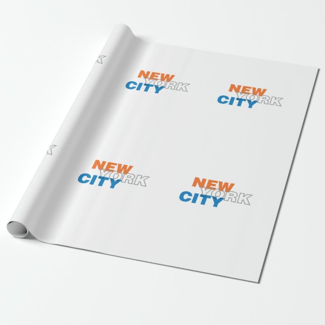New York City Wrapping Paper (Unrolled)