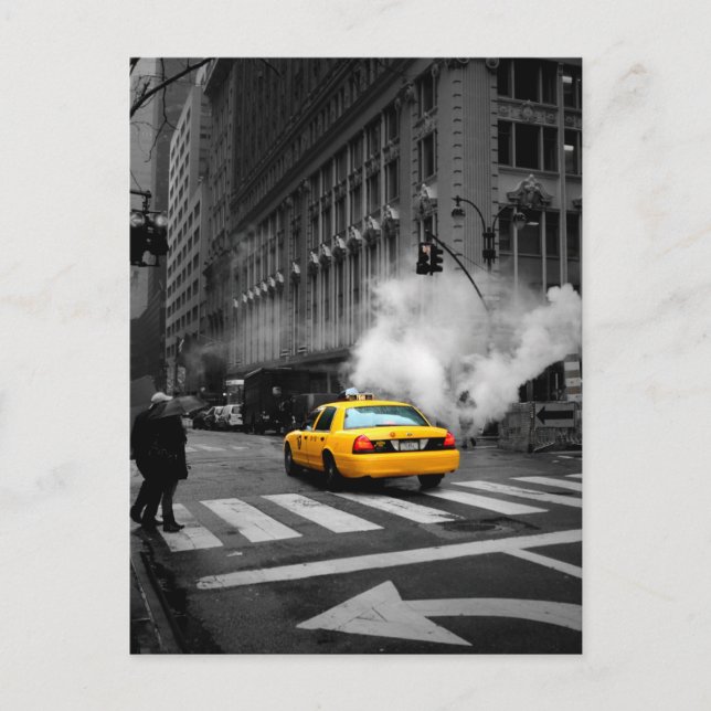 New York City Yellow Cab Postcard (Front)