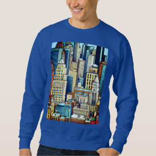 New York Cityscape Illustration  Sweatshirt