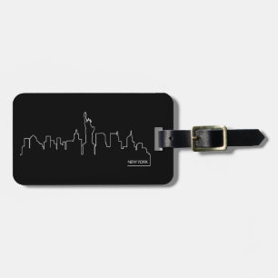 New York cityscape Luggage Tag