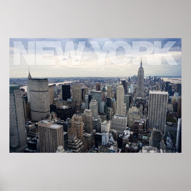 New York cityscape Poster (Front)