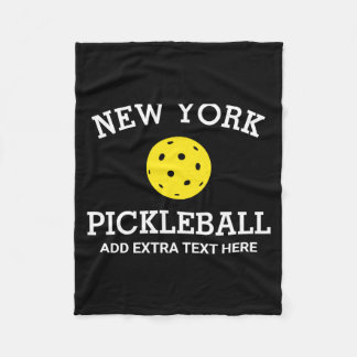 New York Ckleball Add Club Partner Name _1 Fleece Blanket