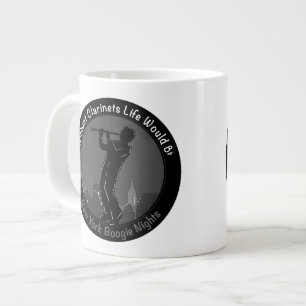 New York Clarinet Player Large Coffee Mug