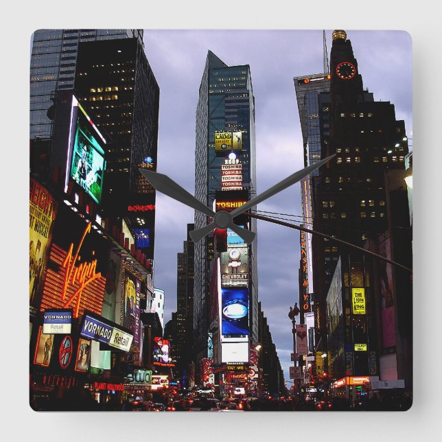 New York  Clock Times Square NY Wall Clock (Front)