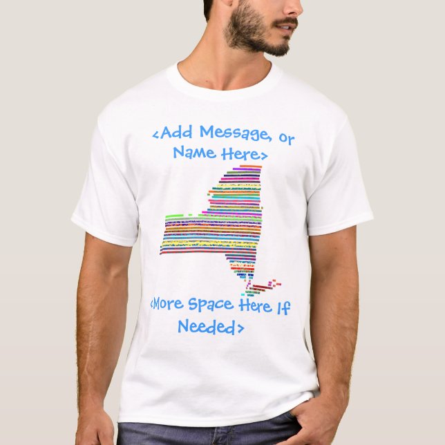 New York Colourful Customisable Election Shirt (Front)