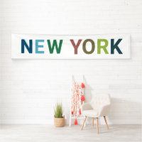 New York Colourful Text