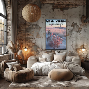 New York: Contemporary Lingua Art, Coordinates. Poster