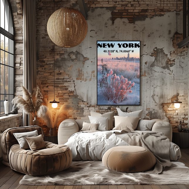 New York: Contemporary Lingua Art, Coordinates. Poster (Creator Uploaded)