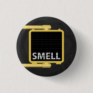 New York Crosswalk Sign Smell 3 Cm Round Badge