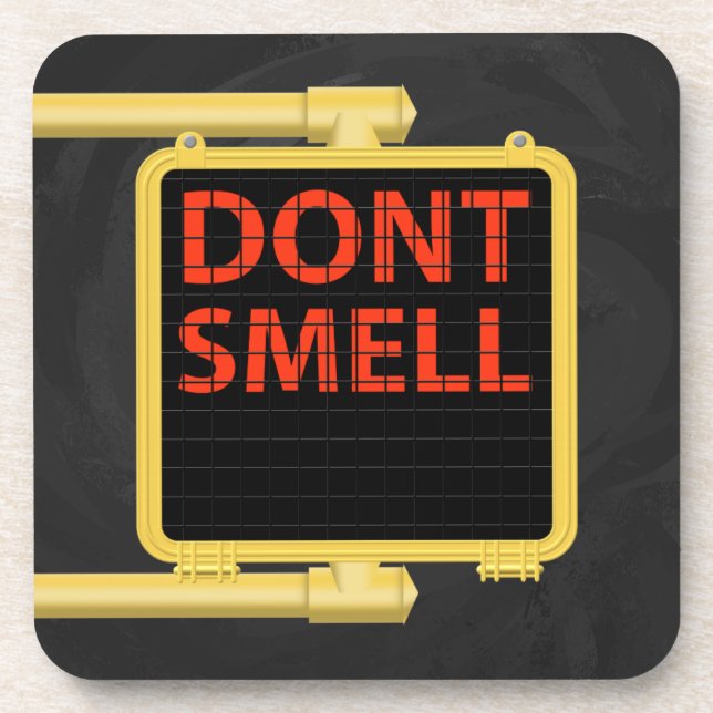 New York Crosswalk Sign Smell Coaster (Front)