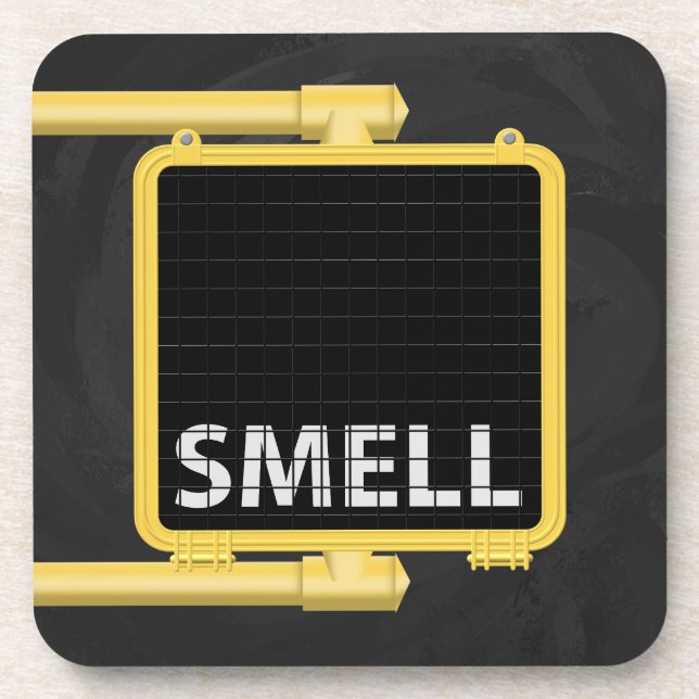 New York Crosswalk Sign Smell Coaster (Front)