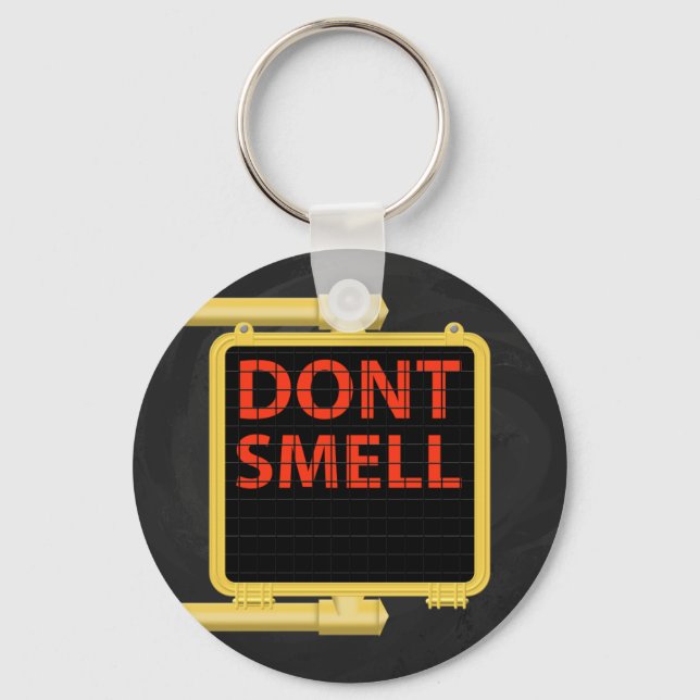 New York Crosswalk Sign Smell Key Ring (Front)