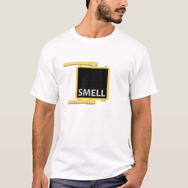 New York Crosswalk Sign Smell T-Shirt (Front)
