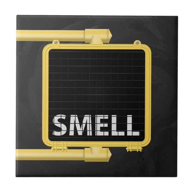 New York Crosswalk Sign Smell Tile (Front)