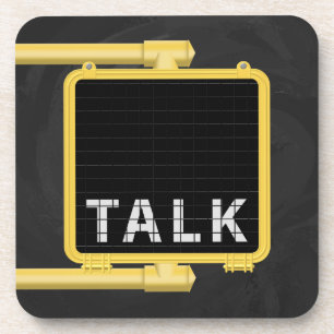 New York Crosswalk Sign Talk Coaster