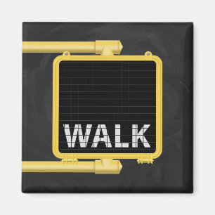 New York Crosswalk Sign Walk Magnet