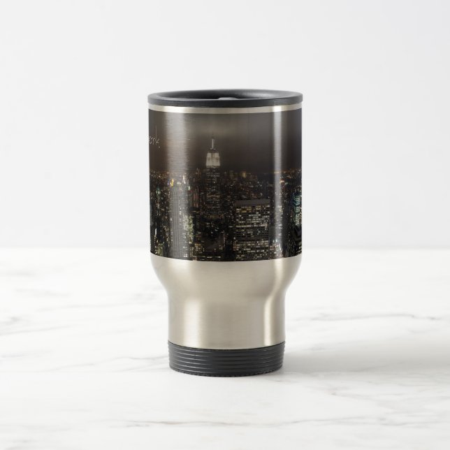 New York Cup Cityscape New York Night Mug (Center)