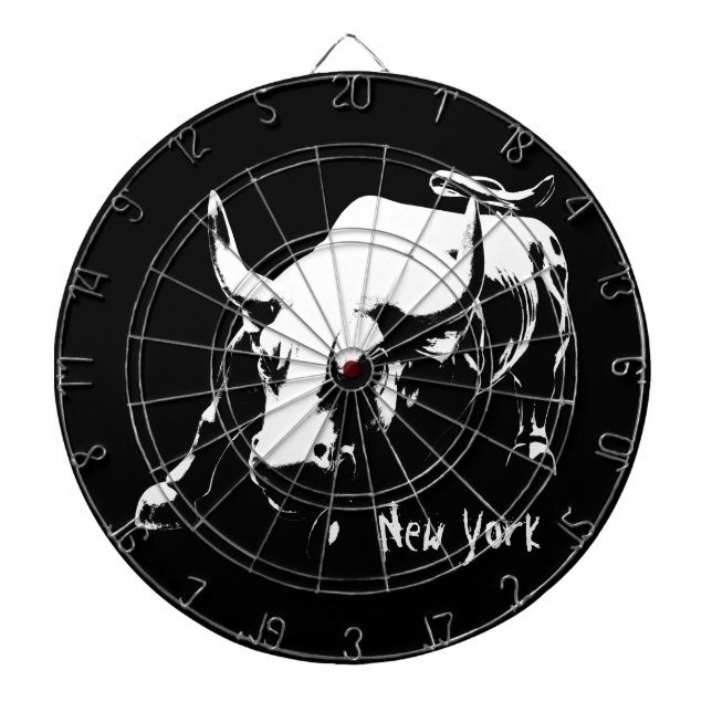 New York Dartboard New York Bull Statue Dartboard (Front)