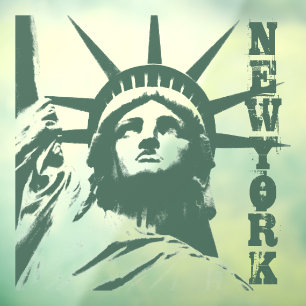 New York Decal Statue of Liberty Window Cling 