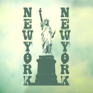 New York Decal Statue of Liberty Window Cling