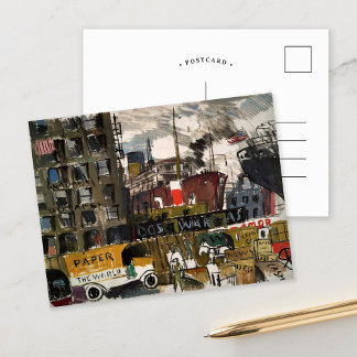 New York Docks | Joaquín Torres-García Postcard