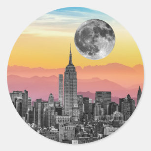 New York Dream Classic Round Sticker
