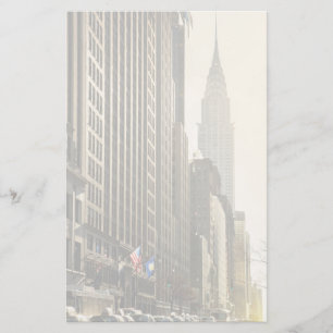 New York, E 42 St and Chrysler Building Stationery