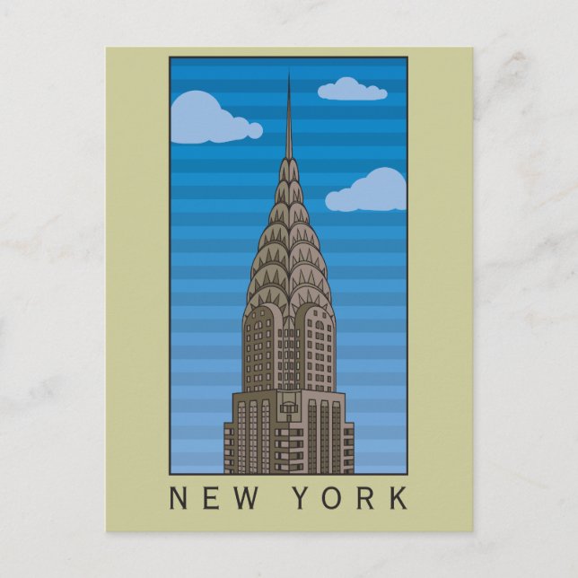 New York Empire State Building Postcard (Front)