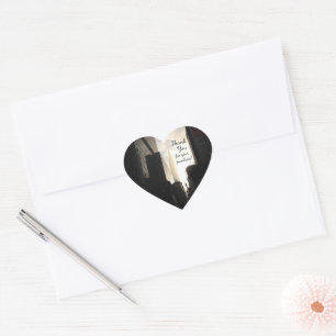 New York Empire State Building sunrise photo Heart Sticker