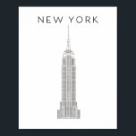 NEW YORK EMPIRE STATE  POSTER<br><div class="desc">NEW YORK EMPIRE STATE</div>