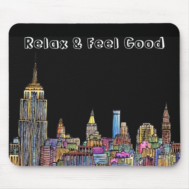 ::: New York Energy ::: Mousepad (Black) (Front)